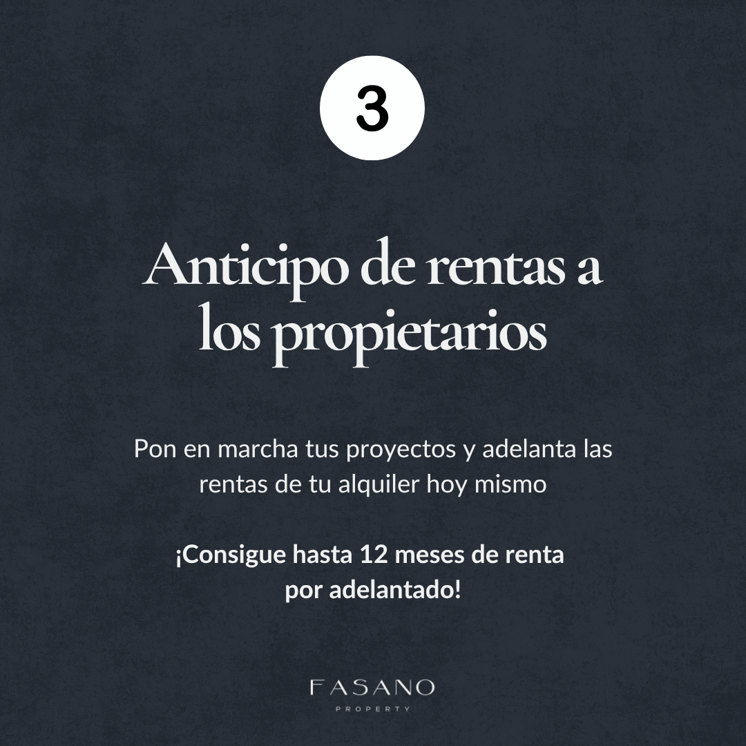 Anticipo de rentas a los propietarios